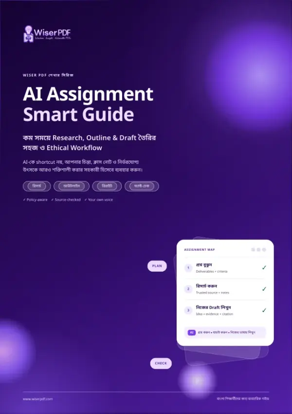AI দিয়ে shortcut নয়—স্মার্টভাবে Assignment শেষ করুন