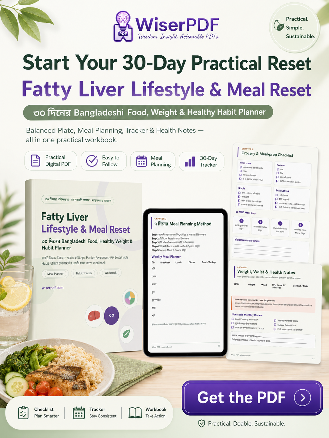 Fatty Liver Lifestyle & Meal Reset offer banner by Wiser PDF